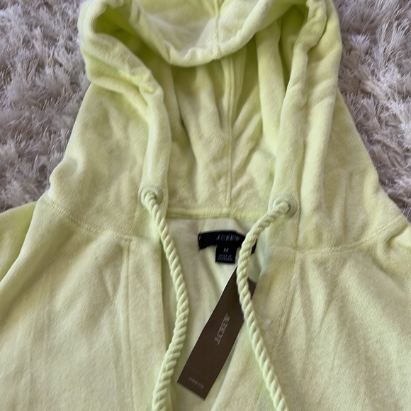 NWT J. Crew Terry V-Neck Hoodie - Picture 4 of 5